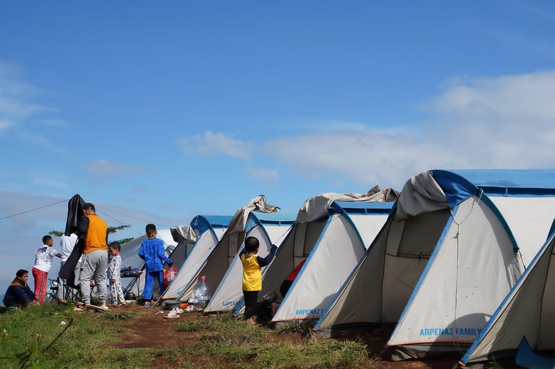 Camping Tents Adventure Landscape